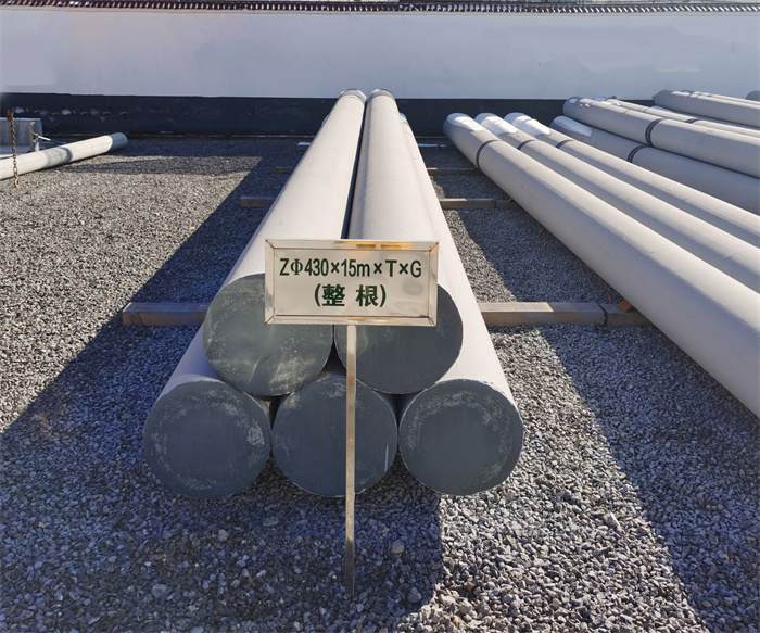 鄂城430×15米×T×G终端电线杆